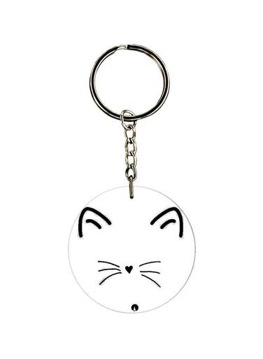 Cat Printed keychain