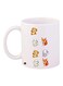 Cartoon Printed Coffee Mug White/Brown/Grey