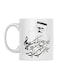 Printed Coffee And Tea Mug White/Black