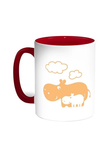 Be A Friend Of Your Child Printed Coffee Mug Red/White 11ounce