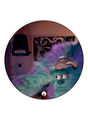 Disney Printed Fridge Magnet Purple/Green/Brown