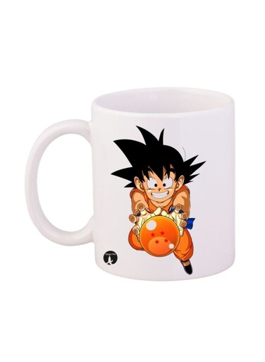 Dragon Ball Anime Printed Mug White/Orange/Black 12ounce