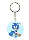 Keychain Of The Video Game Sonic ( 2 Sides)