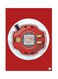Metal Plate Of The Anime Digimon Poster Red/White