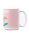 Premium Printed Ceramic Coffee Mug White/Pink 350ml