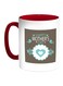 Happy Mother's Day Printed Coffee Mug Red/Grey