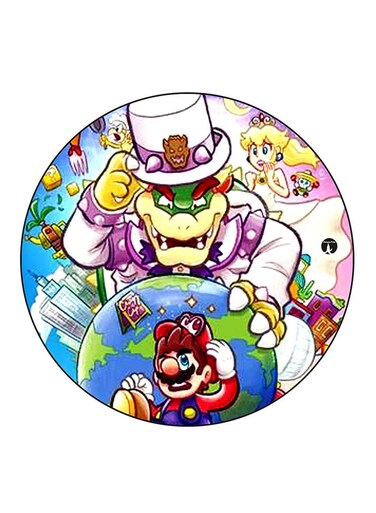 Video Game Super Mario Printed Fridge Magnet Multicolour