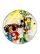 Small Children Printed Fridge Magnet Multicolour 5.5 x 5.5cm