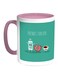 Friends Forever Printed Coffee Mug Green/Pink/White 11ounce