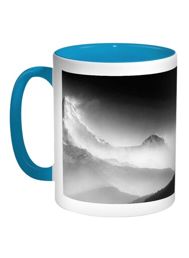 High Mountains Printed Coffee Mug Turquoise/White/Black