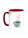 A Cup Of Coffee Printed Coffee Mug Red/White 11ounce