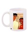 Friends Printed Ceramic Coffee Mug White/Red/Beige