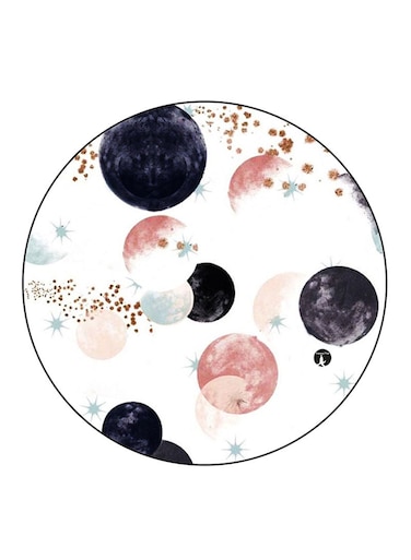 Art Printed Fridge Magnet Round Multicolour