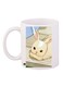 Bunny Rabbit Printed Coffee Mug White/Blue/Beige