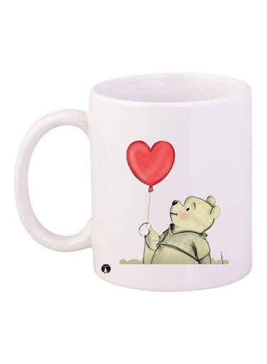 Winnie The Pooh Printed Coffee Mug White/Grey/Red