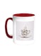 Coffee Time Printed Coffee Mug Red/White 11ounce