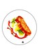 Food Printed Fridge Magnet Round Multicolour