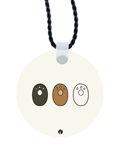 We Bare Bear Printed Car Mirror Pendant