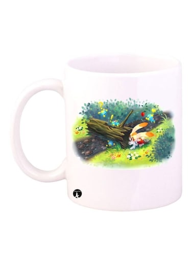 Sonic Printed Mug White/Brown/Green Standard Size
