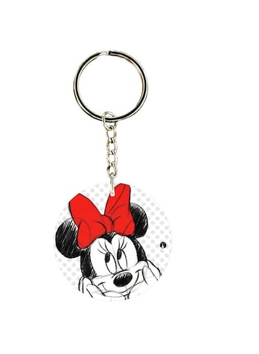 Double Sided Minnie Mouse Printed Keychain