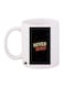 Never Mind Printed Mug Black/Yellow/Orange