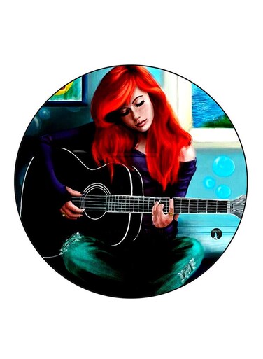 Girl Printed Fridge Magnet Multicolour