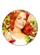 Woman Printed Fridge Magnet Multicolour