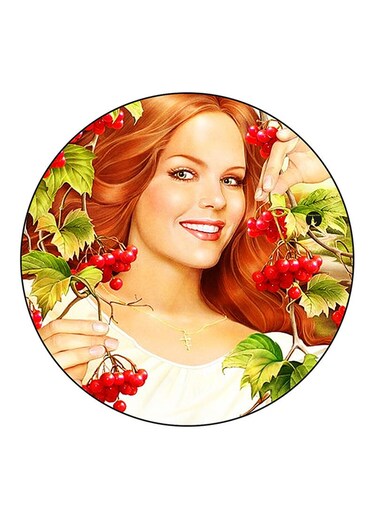 Woman Printed Fridge Magnet Multicolour