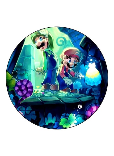 Super Mario Printed Fridge Magnet Blue/Purple/Green 5.5cm