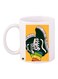 Shoes Printed Ceramic Coffee Mug White/Orange/Green