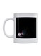Astronaut Printed Ceramic Mug White/Black 350ml
