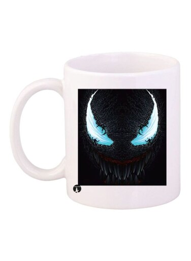 Venom Printed Coffee Mug White/Black/Blue Standard Size