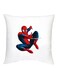Spider Man Printed Decorative Cushion White/Blue/Red 16x16inch