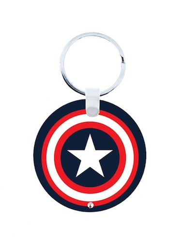 Capatin America Wooden Keychain