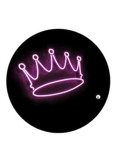 Crown Printed Fridge Magnet Round Multicolour