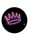 Crown Printed Fridge Magnet Round Multicolour