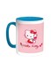 Hello Kitty Printed Coffee Mug Turquoise/White 11ounce