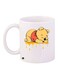Pooh Printed Ceramic Coffee Mug White/Yellow/Red 11ounce