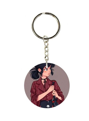 Cartoon Printed Keychain
