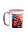 Spiderman Printed Coffee Mug Pink/White 11ounce