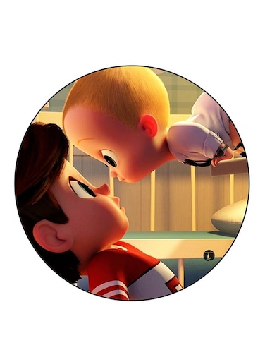 The Boss Baby Printed Fridge Magnet Round Multicolour