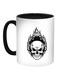 Skull Shape Printed Coffee Mug Black/White