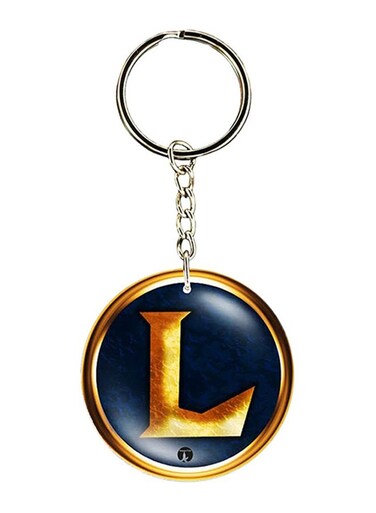 League Of Legends Logo Keychain Blue/Gold