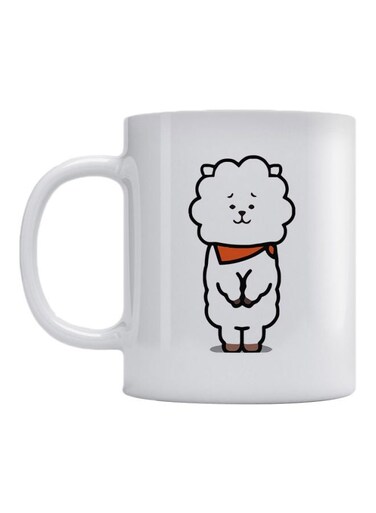 Sheep Printed Mug White/Black/Brown