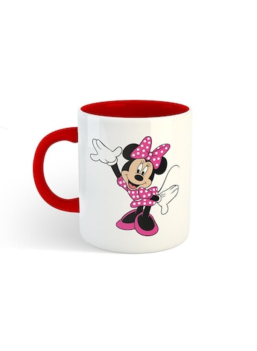 Minnie Mouse Printed Mug White/Red