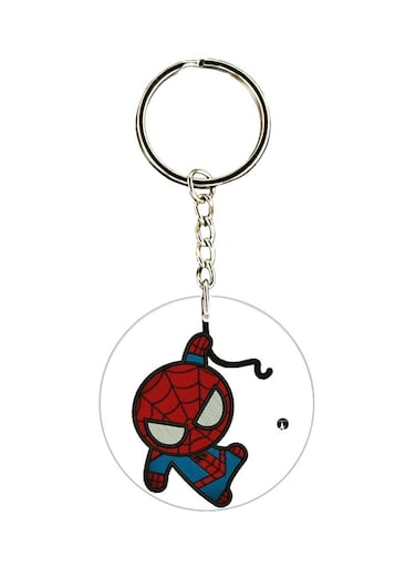 Spiderman Printed Dual Sided Keychain
