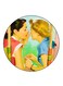 Vintage Art Printed Fridge Magnet Multicolour