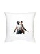 PUBG Printed Decorative Cushion White/Brown/Black 16x16inch