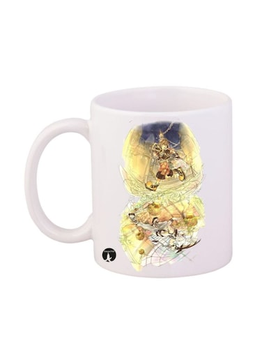 Kingdom Hearts Video Game Mug White/Gold 12ounce