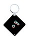 English Phrases Printed Wooden Keychain